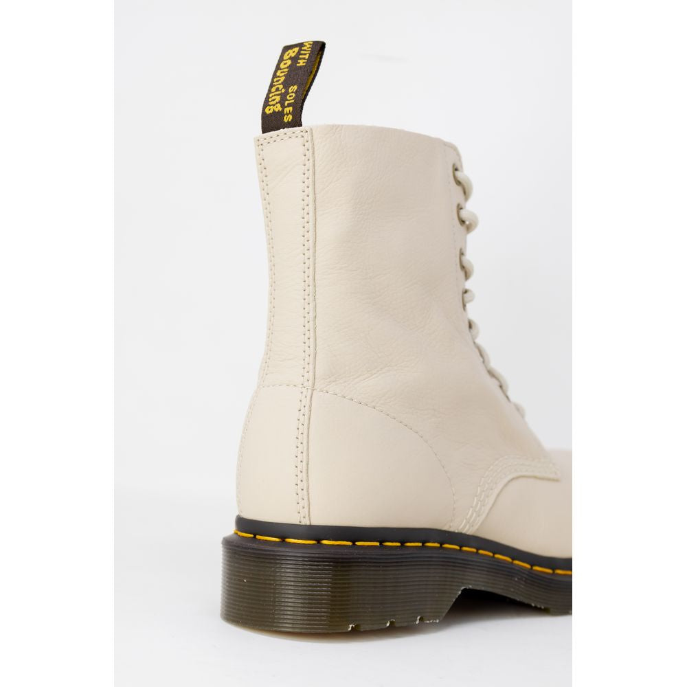 Dr. Martens Beige Leather Boot