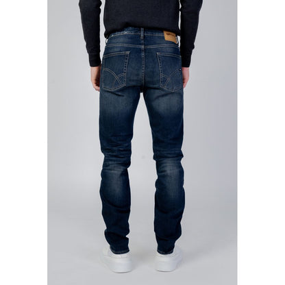 Gas Blue Elastane Jeans & Pant