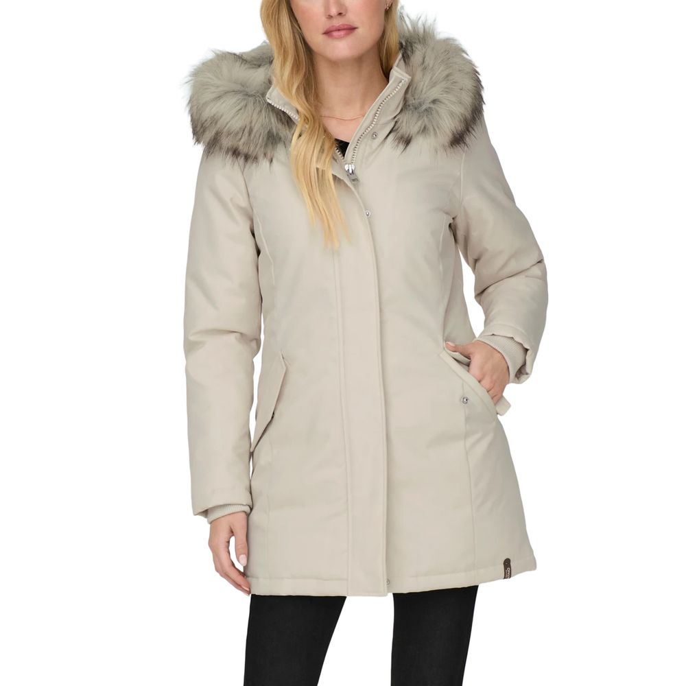 Only Beige Polyester Jackets & Coat