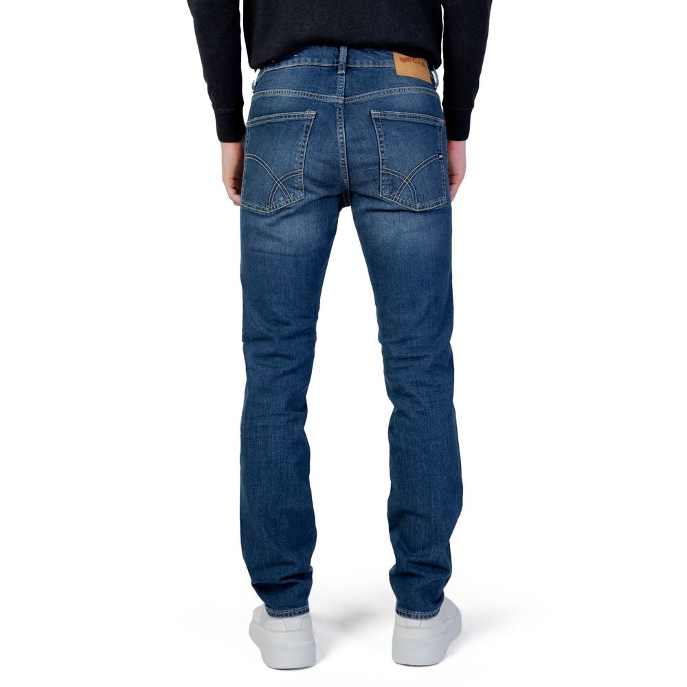 Gas Blue Cotton Jeans & Pant