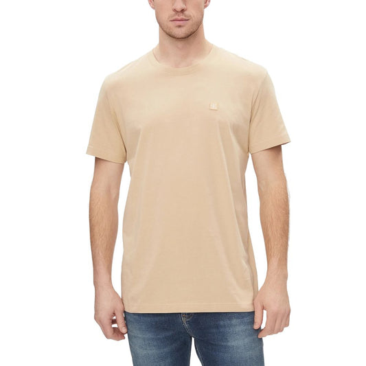 Calvin Klein Jeans Beige Organic Cotton T-Shirt