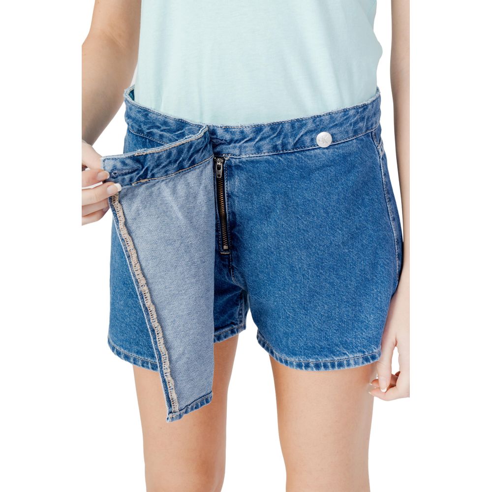 Calvin Klein Jeans Blue Cotton Short