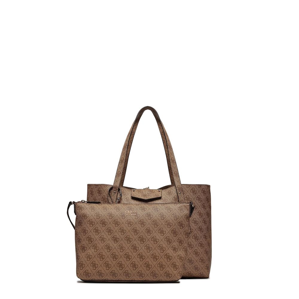 Guess Brown Polyethylene Handbag