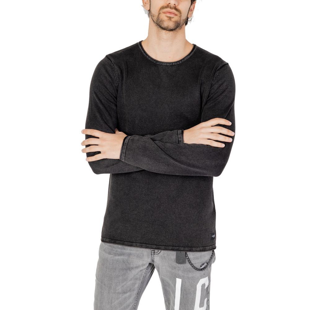 Jack Jones Black Cotton T-Shirt