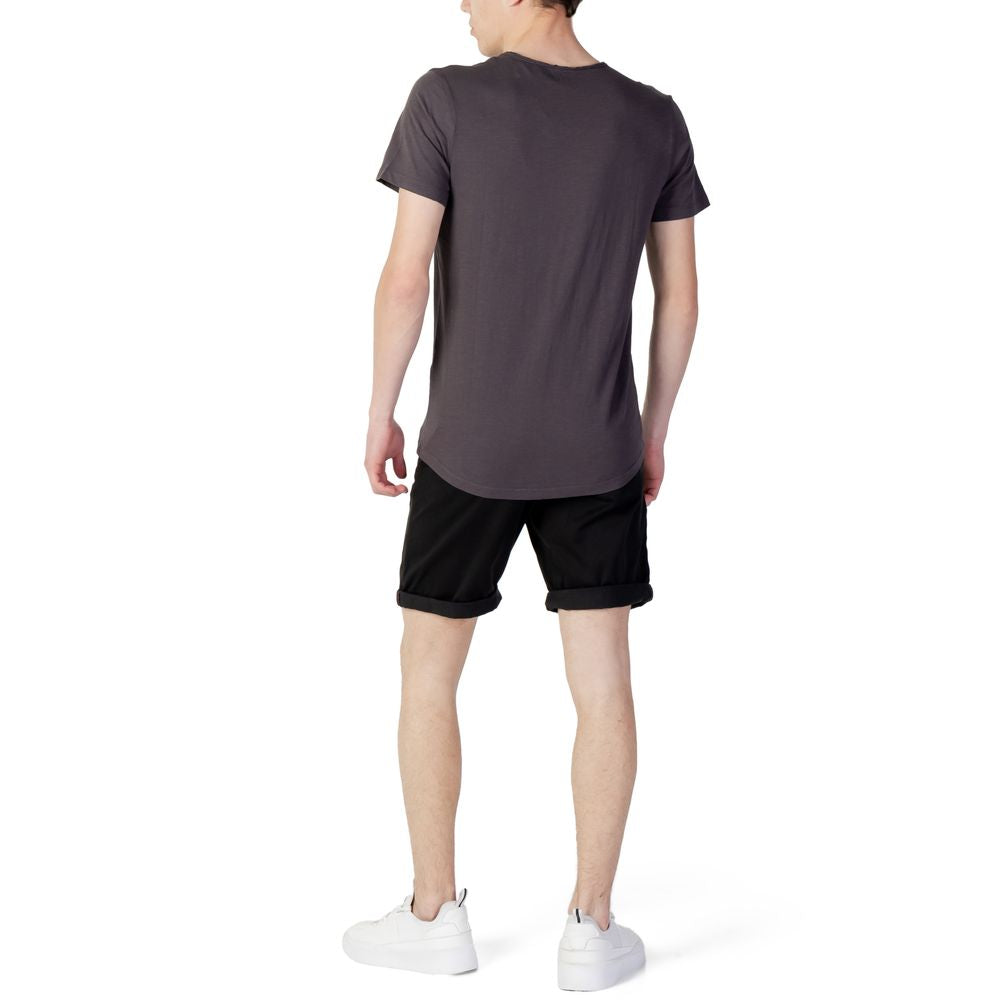 Jack Jones Gray Organic Cotton T-Shirt