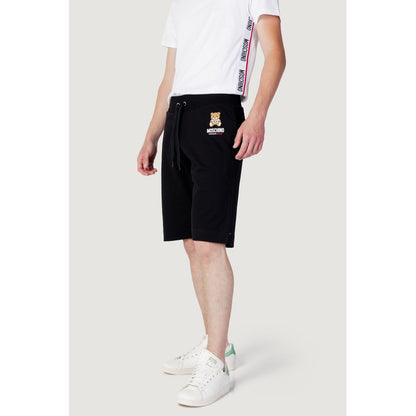 Moschino Black Cotton Short