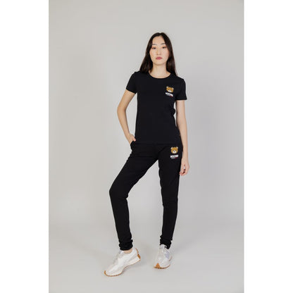 Moschino Black Cotton Tops & T-Shirt