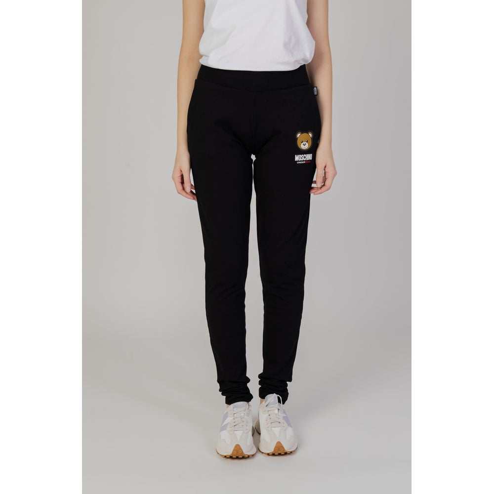 Moschino Black Cotton Jeans & Pant