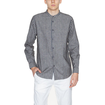 Gianni Lupo Gray Linen Shirt