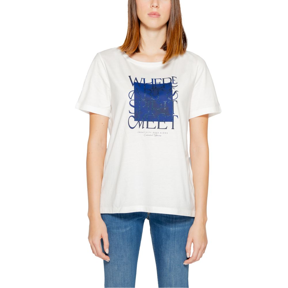 Street One White Cotton Tops & T-Shirt