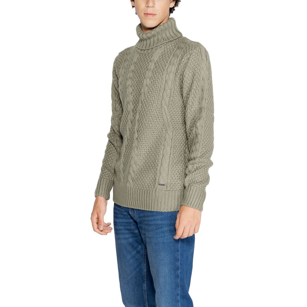 Gianni Lupo Green Polyester Sweater