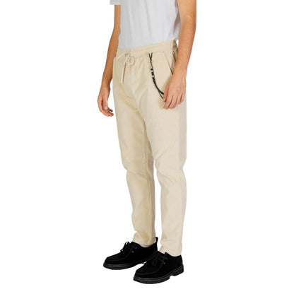 Gianni Lupo Cream Cotton Jeans & Pant