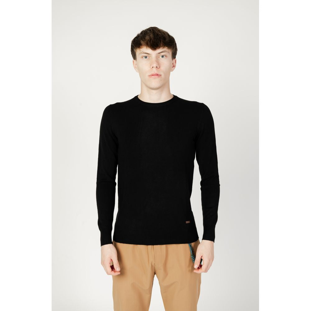 Gianni Lupo Black Acrylic Sweater