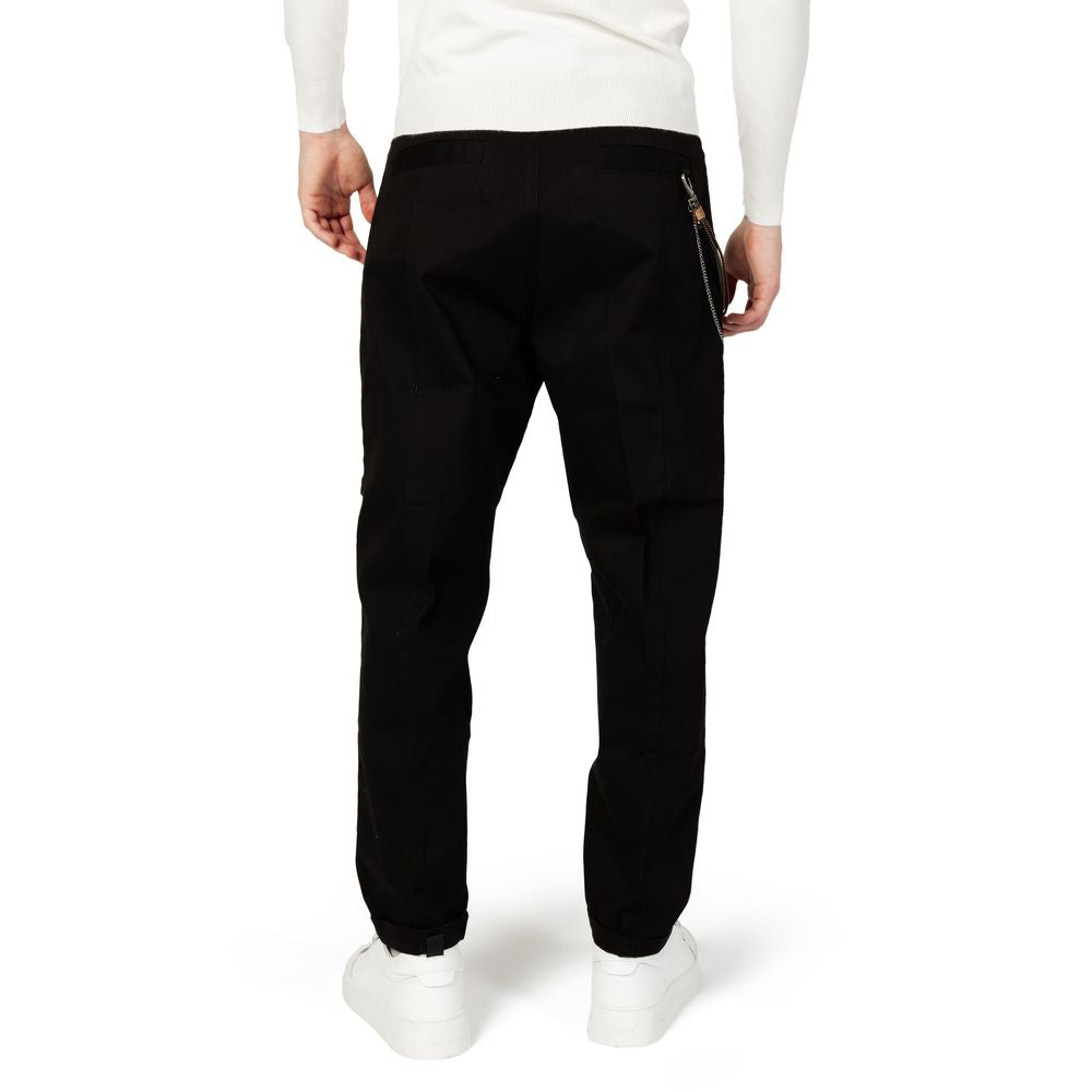 Gianni Lupo Black Cotton Jeans & Pant