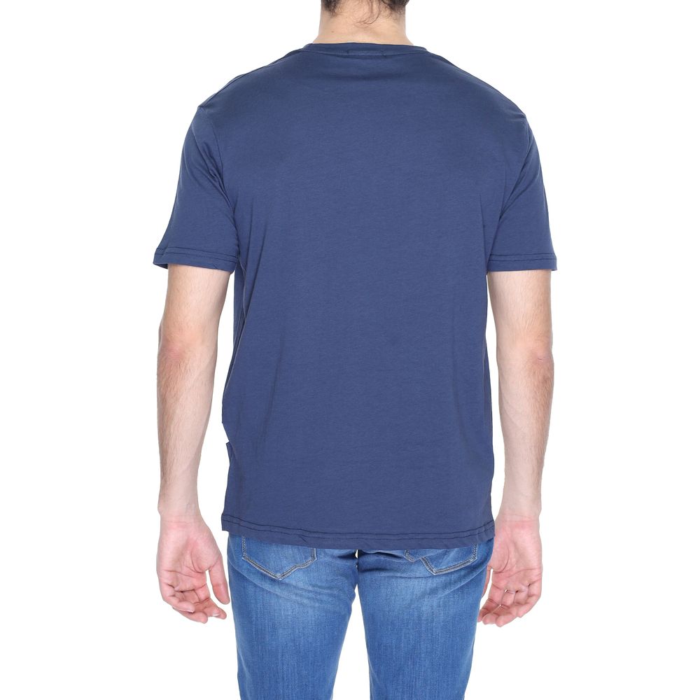 Gianni Lupo Blue Cotton T-Shirt