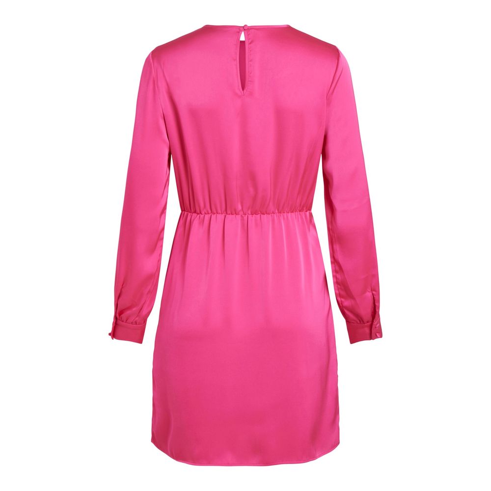 Vila Clothes Pink Polyester Dress