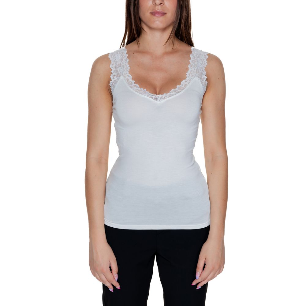 Vero Moda White Viscose Tops & T-Shirt