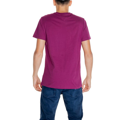 Tommy Hilfiger Jeans Purple Cotton Rigenerato T-Shirt