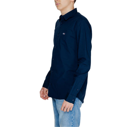 Tommy Hilfiger Jeans Blue Cotton Shirt