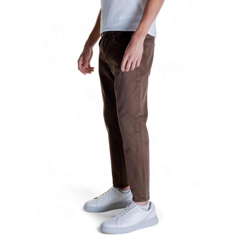 Antony Morato Brown Cotton Jeans & Pant