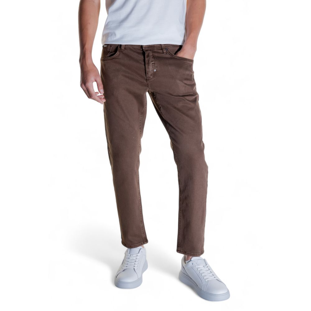 Antony Morato Brown Cotton Jeans & Pant