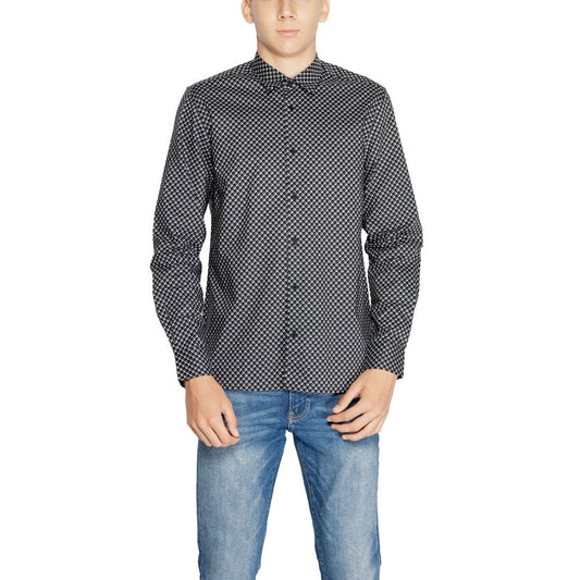 Antony Morato Gray Cotton Shirt