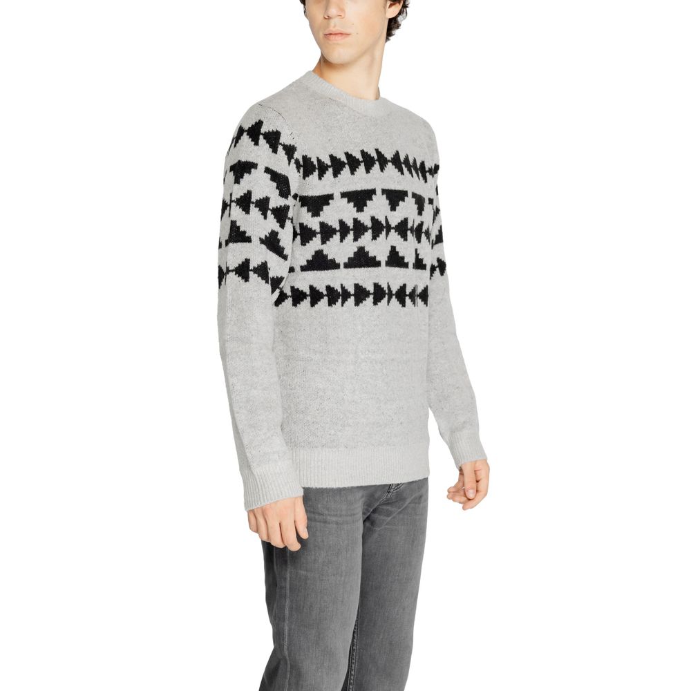 Antony Morato Gray Acrylic Sweater