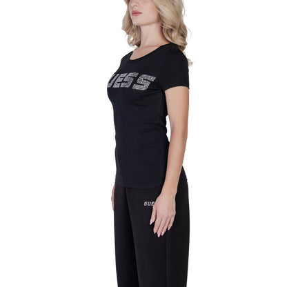 Guess Active Black Cotton Tops & T-Shirt