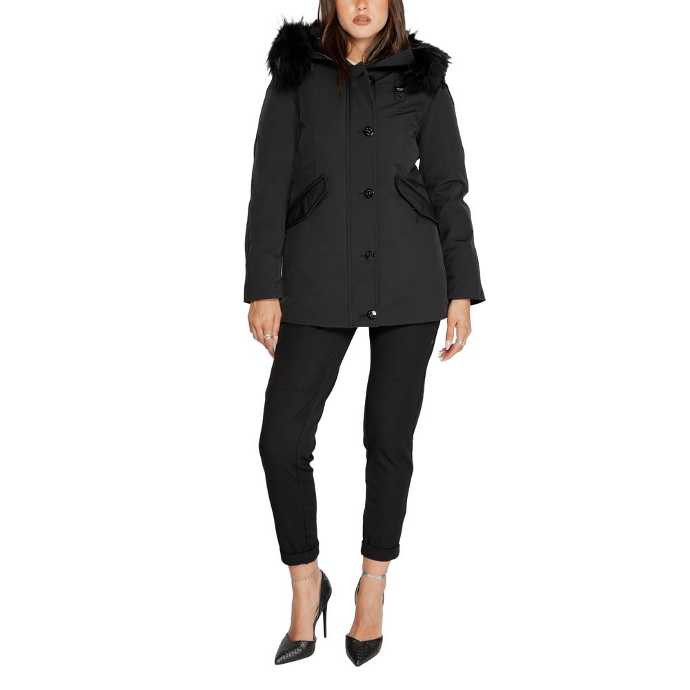 Blauer Black Polyester Jackets & Coat