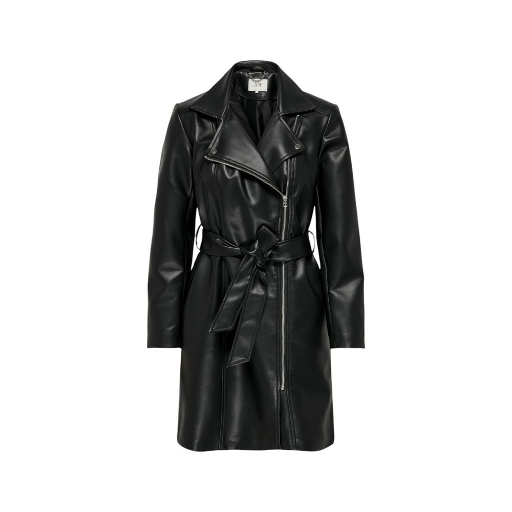 Jacqueline De Yong Black Polyethylene Jackets & Coat