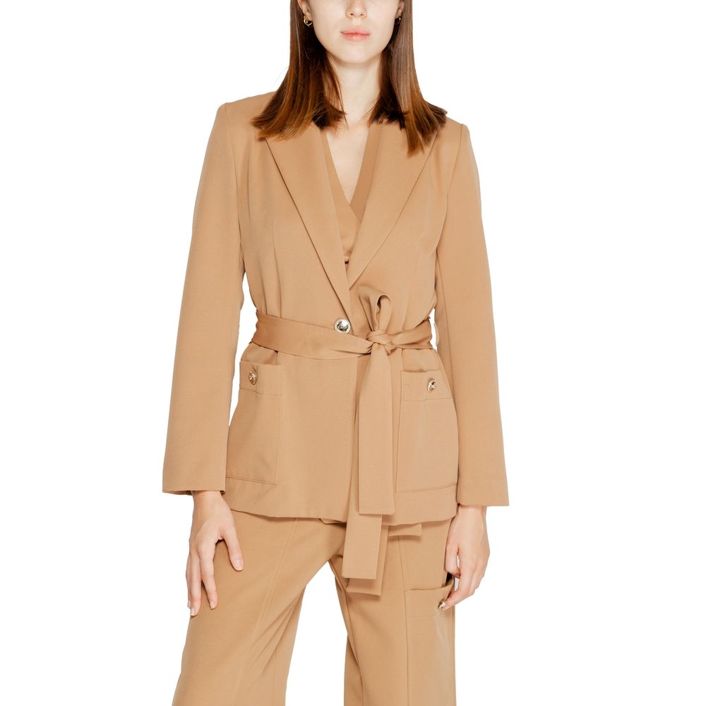 Rinascimento Beige Polyester Suits & Blazer