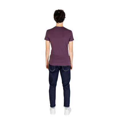 Emporio Armani Underwear Purple Cotton T-Shirt