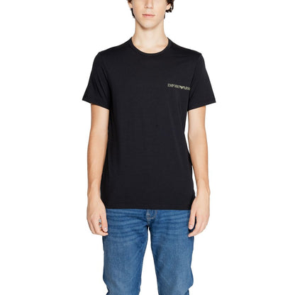 Emporio Armani Underwear Black Cotton T-Shirt