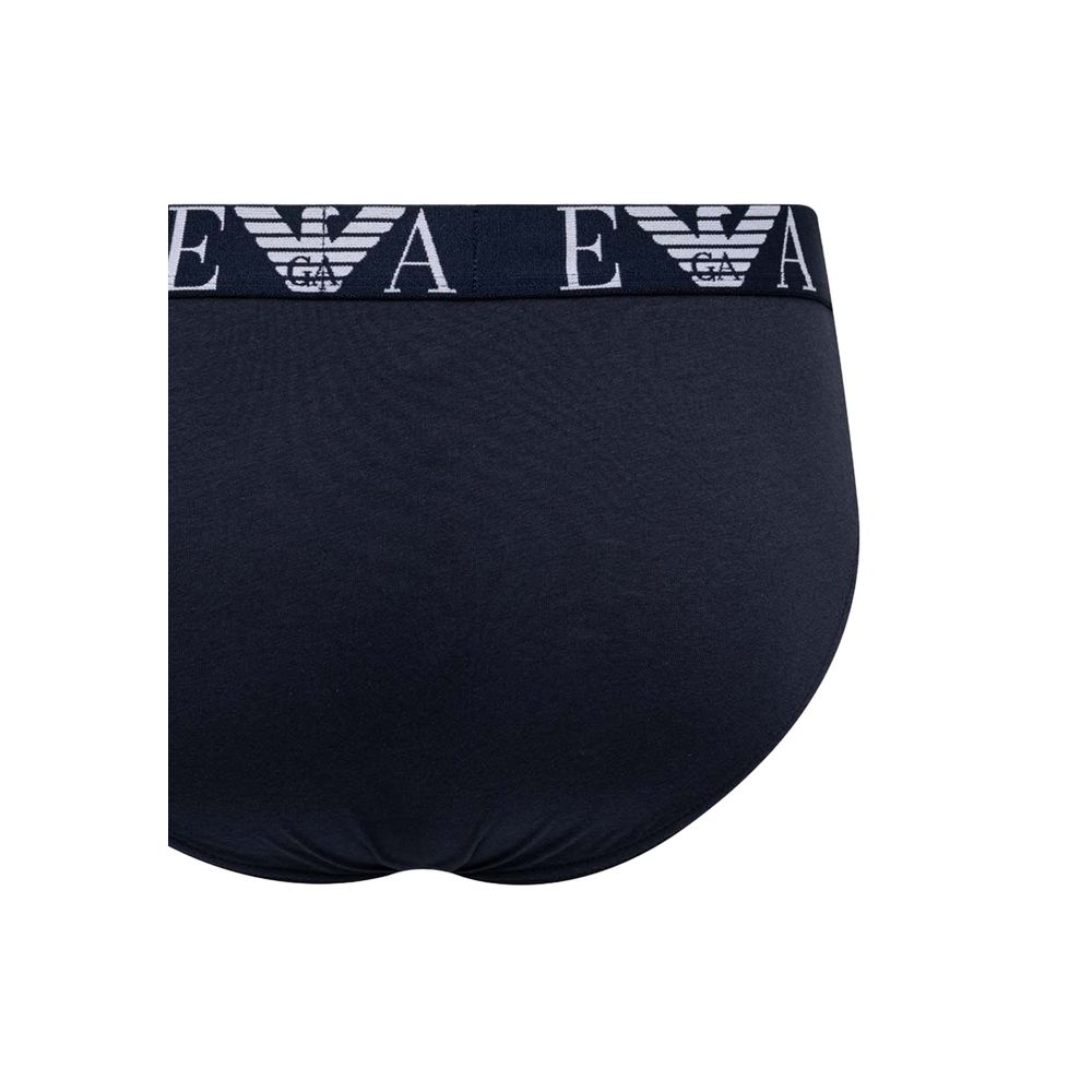 Emporio Armani Underwear Blue Cotton Underwear