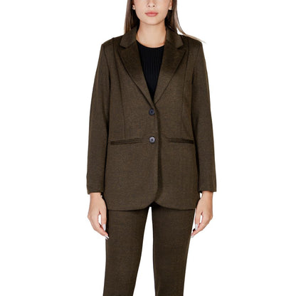 ICHI Green Polyester Suits & Blazer