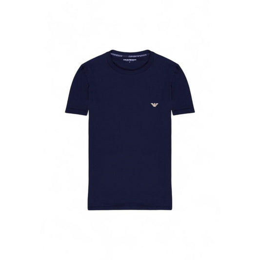 Emporio Armani Underwear Blue Cotton T-Shirt