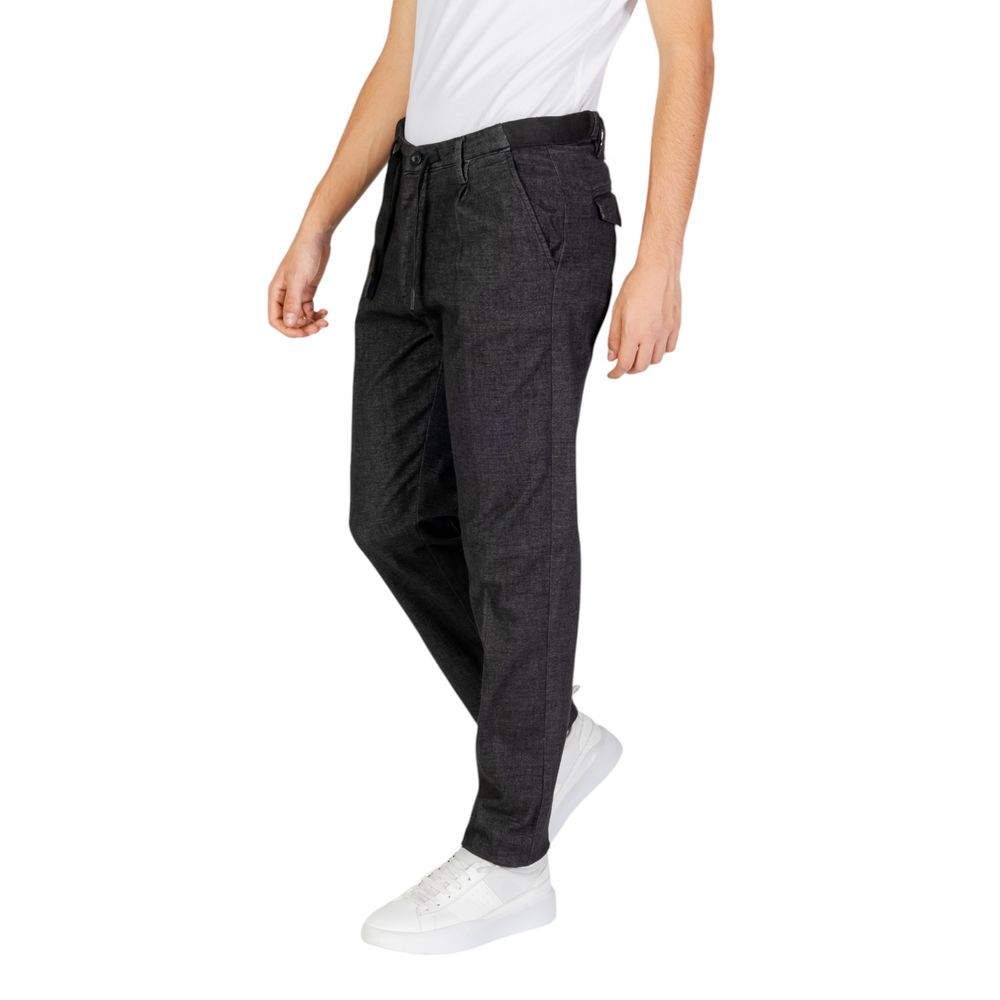 Hamaki-Ho Black Cotton Jeans & Pant