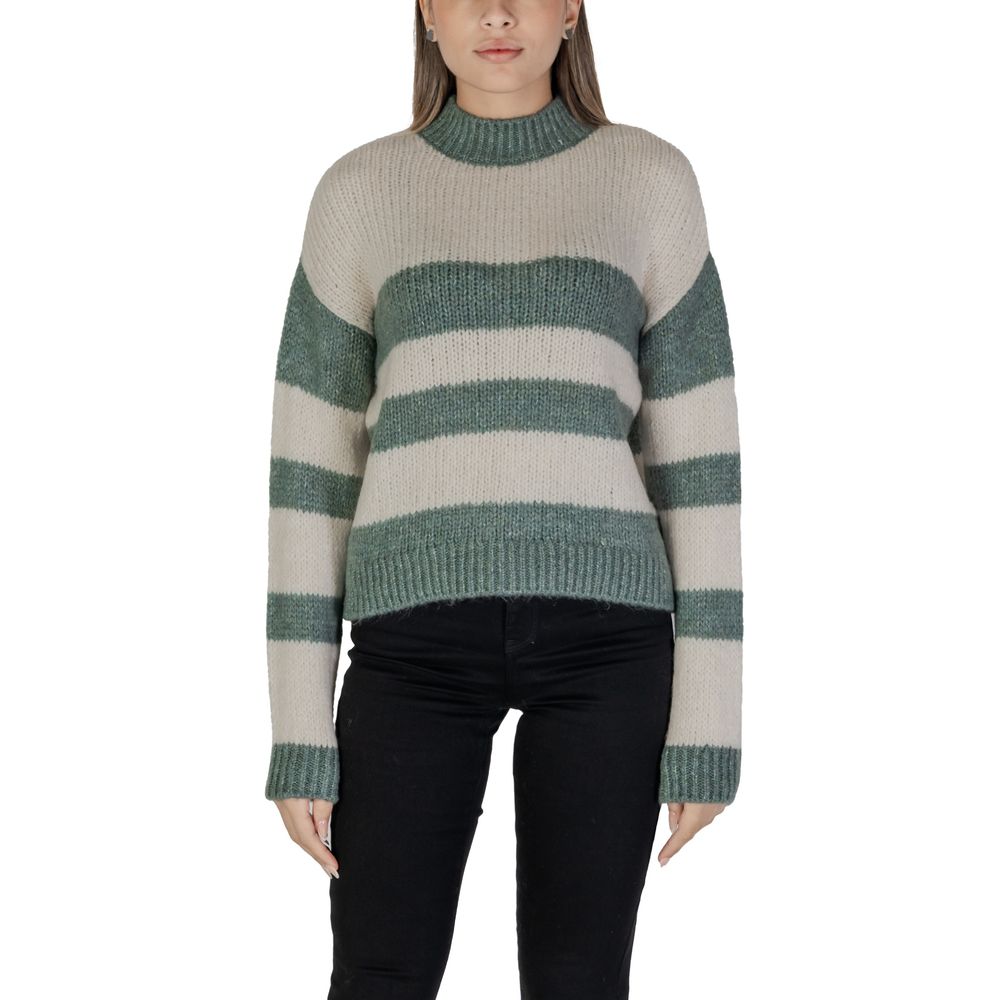 Jacqueline De Yong Green Acrylic Sweater