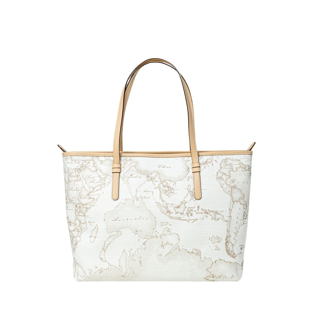 Alviero Martini Prima Classe White Leather Handbag