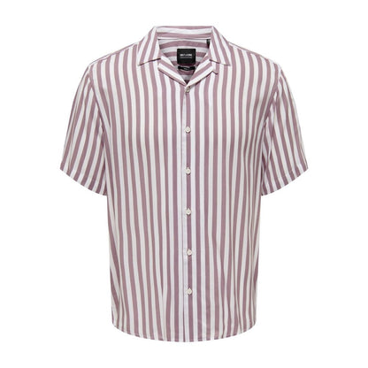 Only & Sons Purple Viscose Shirt