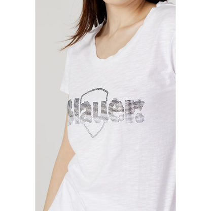 Blauer White Cotton Tops & T-Shirt