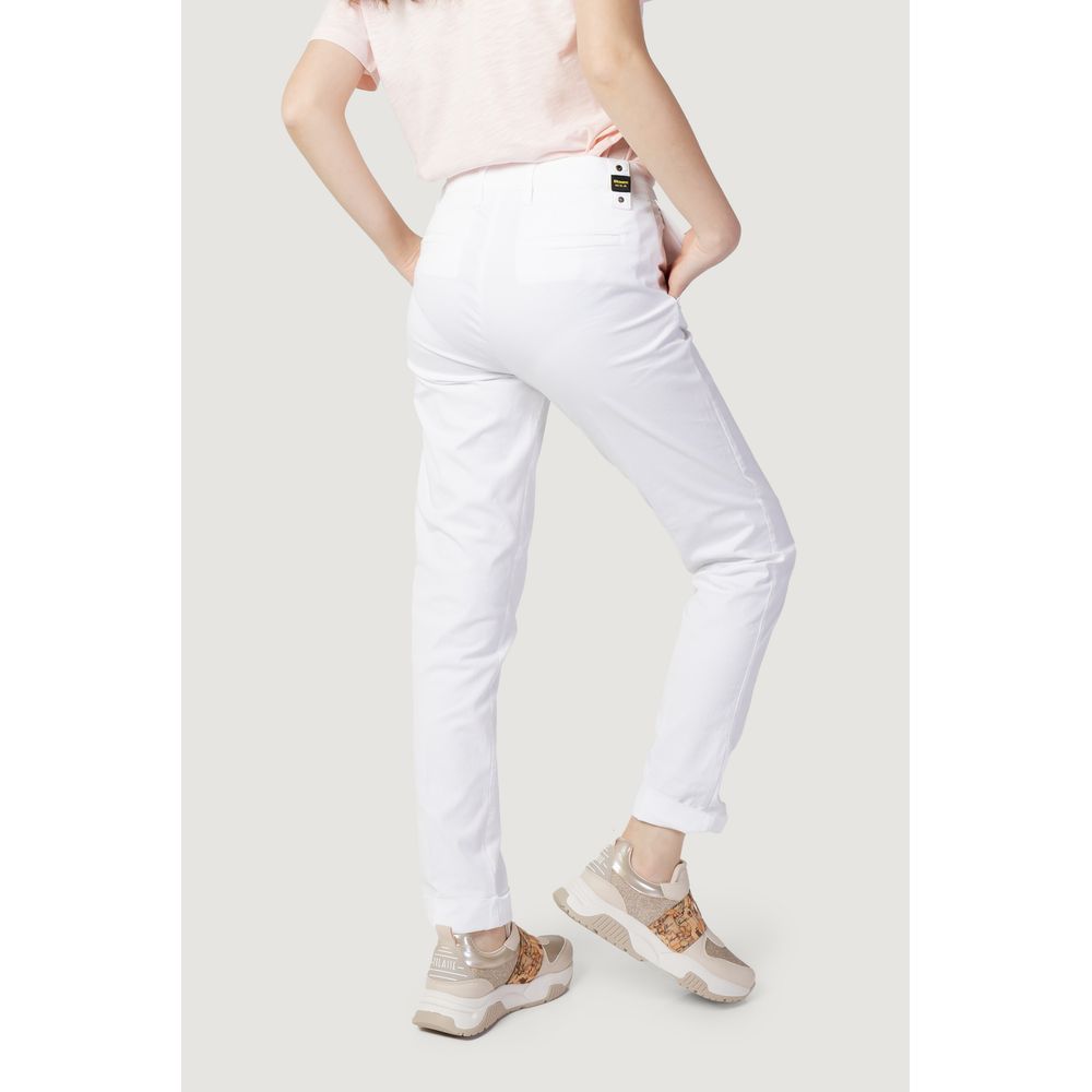 Blauer White Cotton Jeans & Pant