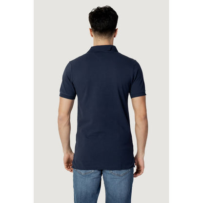 Tommy Hilfiger Jeans Blue Cotton Polo Shirt