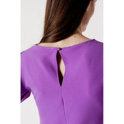 Rinascimento Purple Polyester Dress