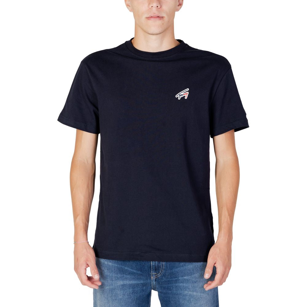 Tommy Hilfiger Jeans Blue Cotton T-Shirt