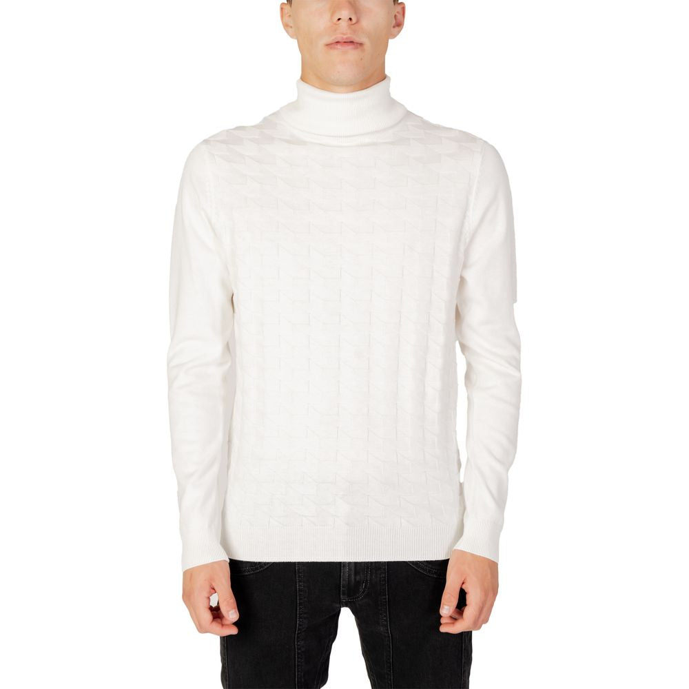 Antony Morato Cream Cotton Sweater