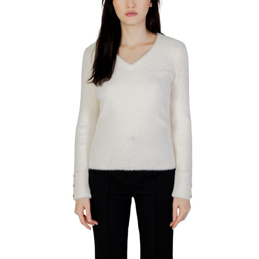 Morgan De Toi Cream Polyamide Sweater