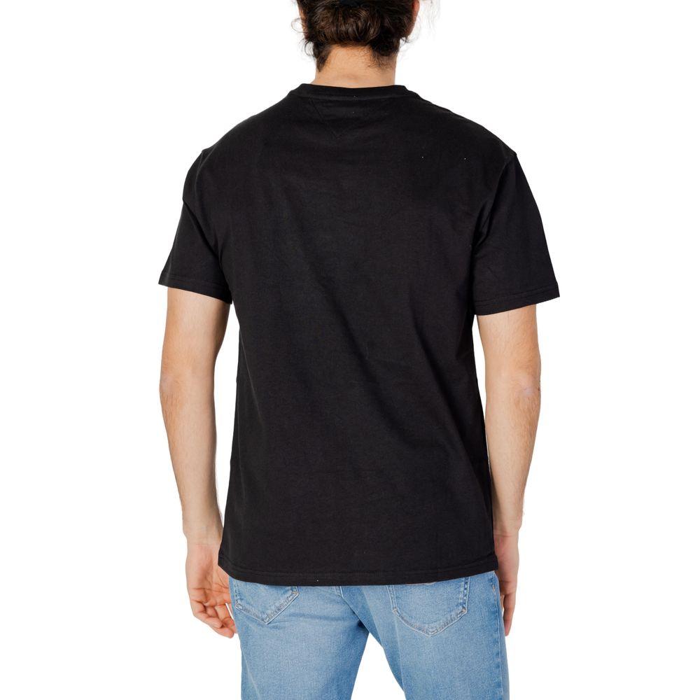 Tommy Hilfiger Jeans Black Cotton T-Shirt