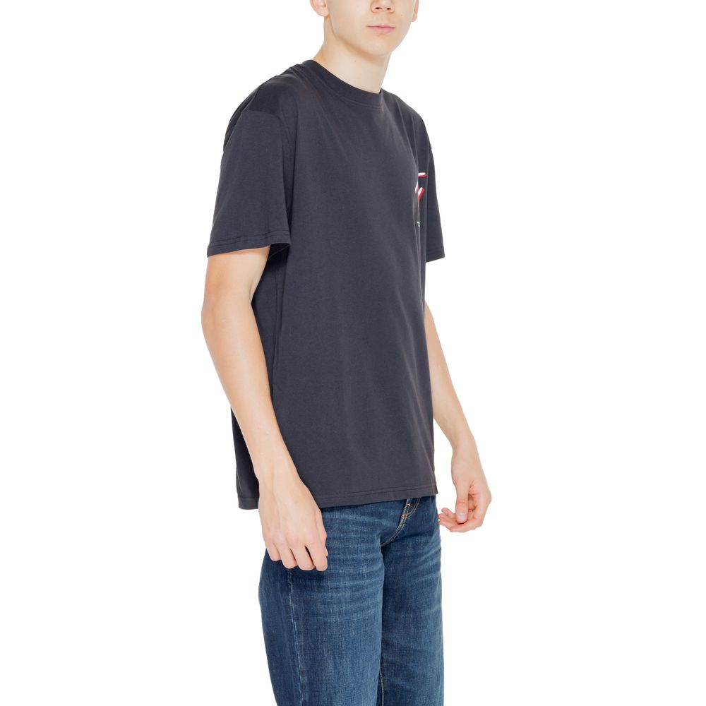 Tommy Hilfiger Jeans Black Cotton T-Shirt