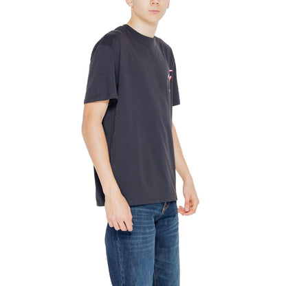 Tommy Hilfiger Jeans Black Cotton T-Shirt